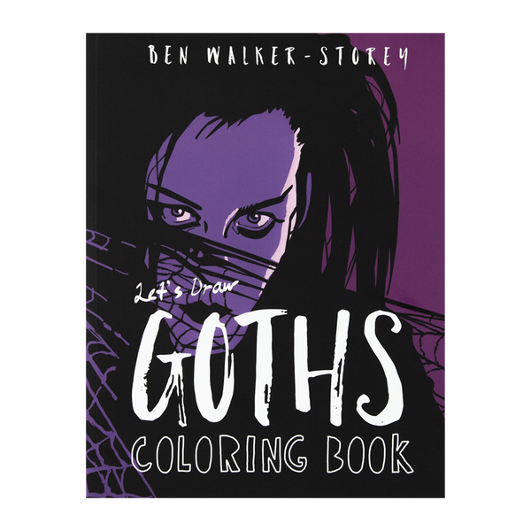 Night Flight Let's Draw Goths Coloring Book Hello Merch