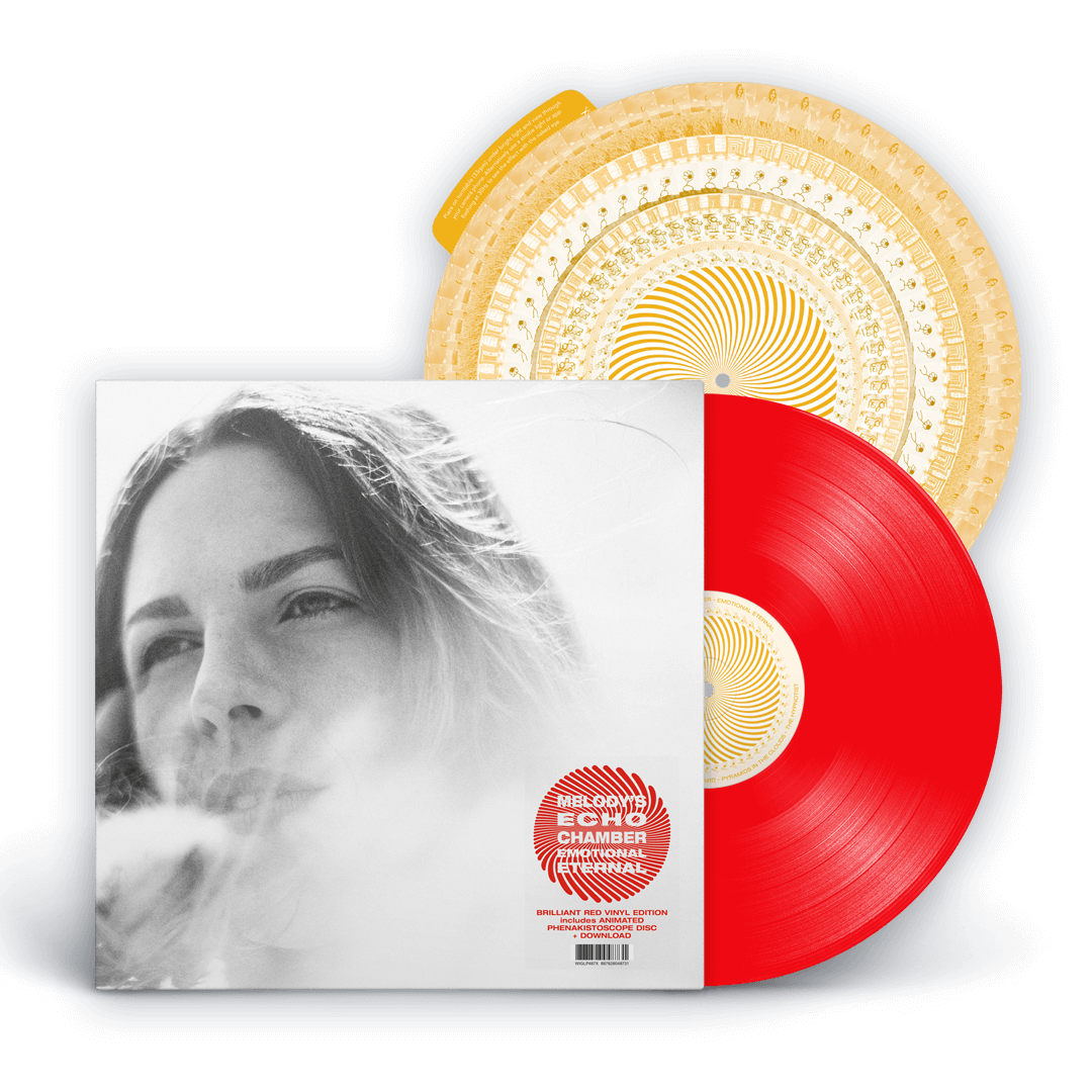 Melody’s Echo selling Chamber, Emotional, NEW Limited Red Vinyl Record + phenakistospope