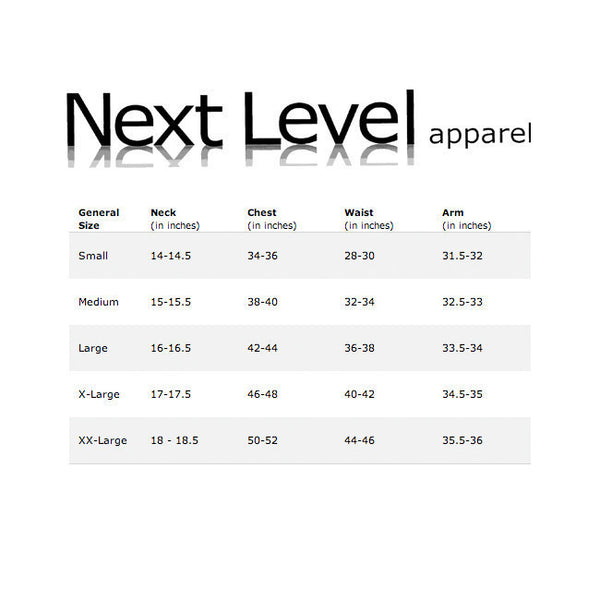 Understanding Next Level Apparel Size Charts