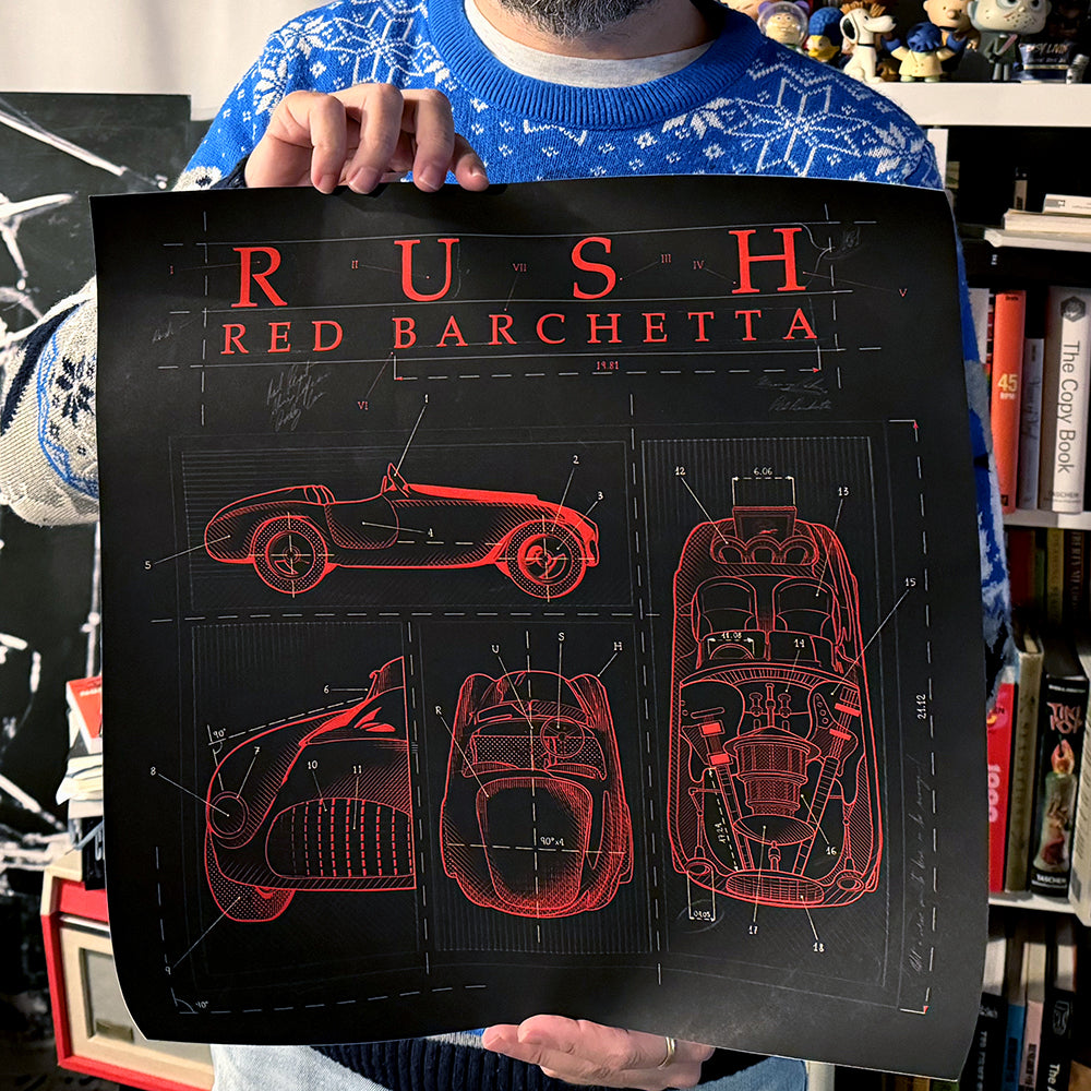 Rush Red Barchetta Litho (Limited to 50)