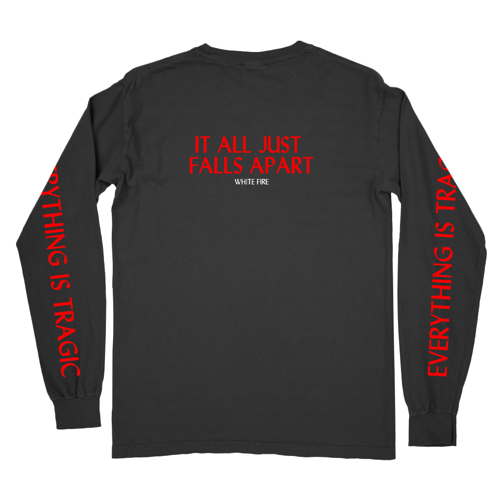 White Fire Black Long Sleeve