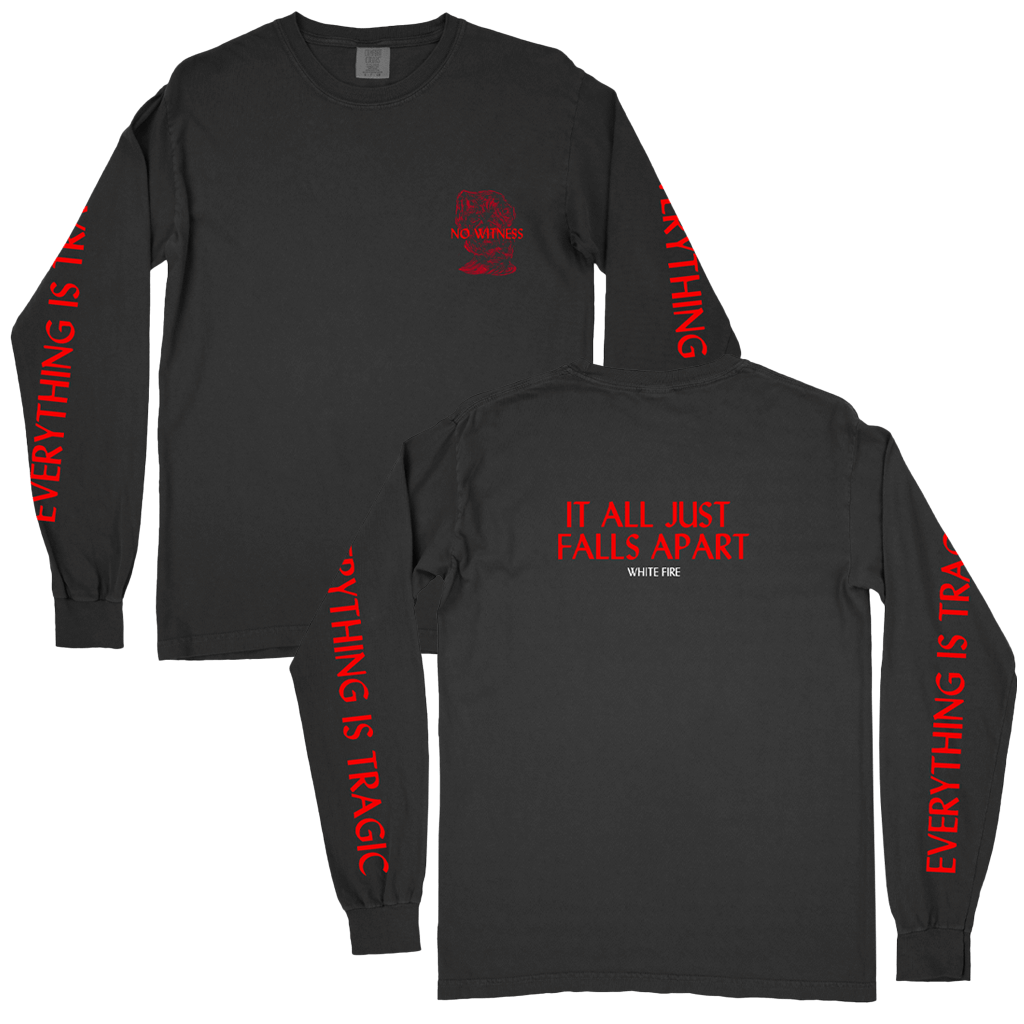 White Fire Black Long Sleeve