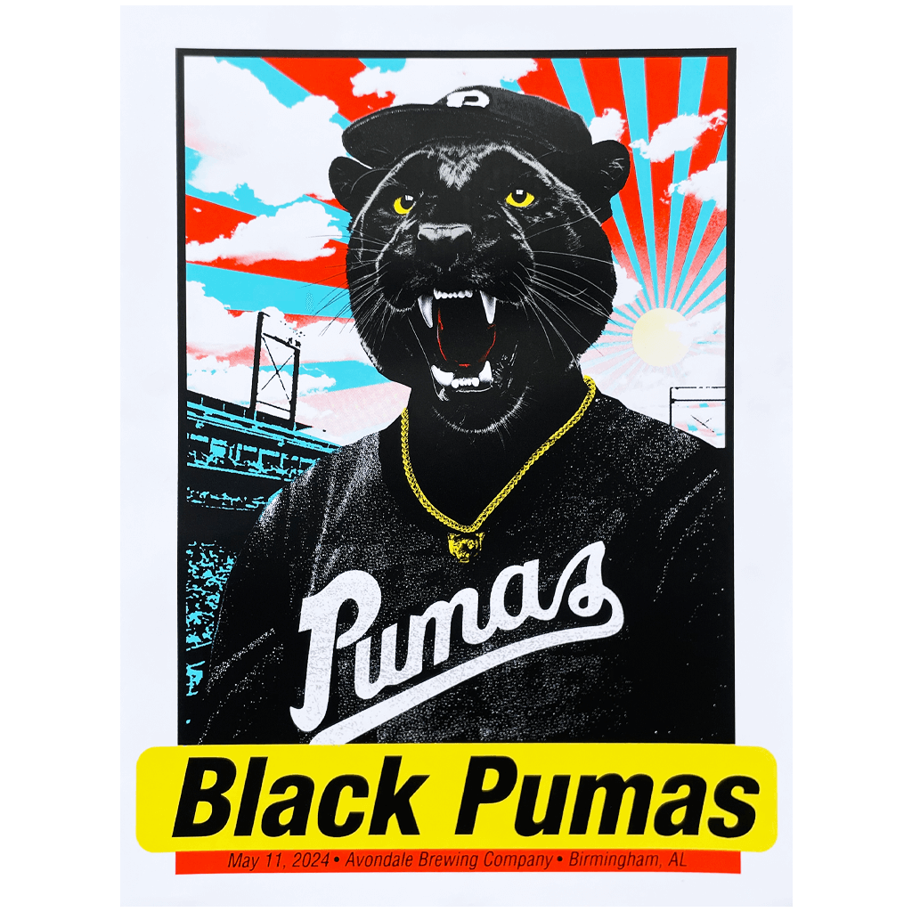 Black and gold pumas poster hotsell