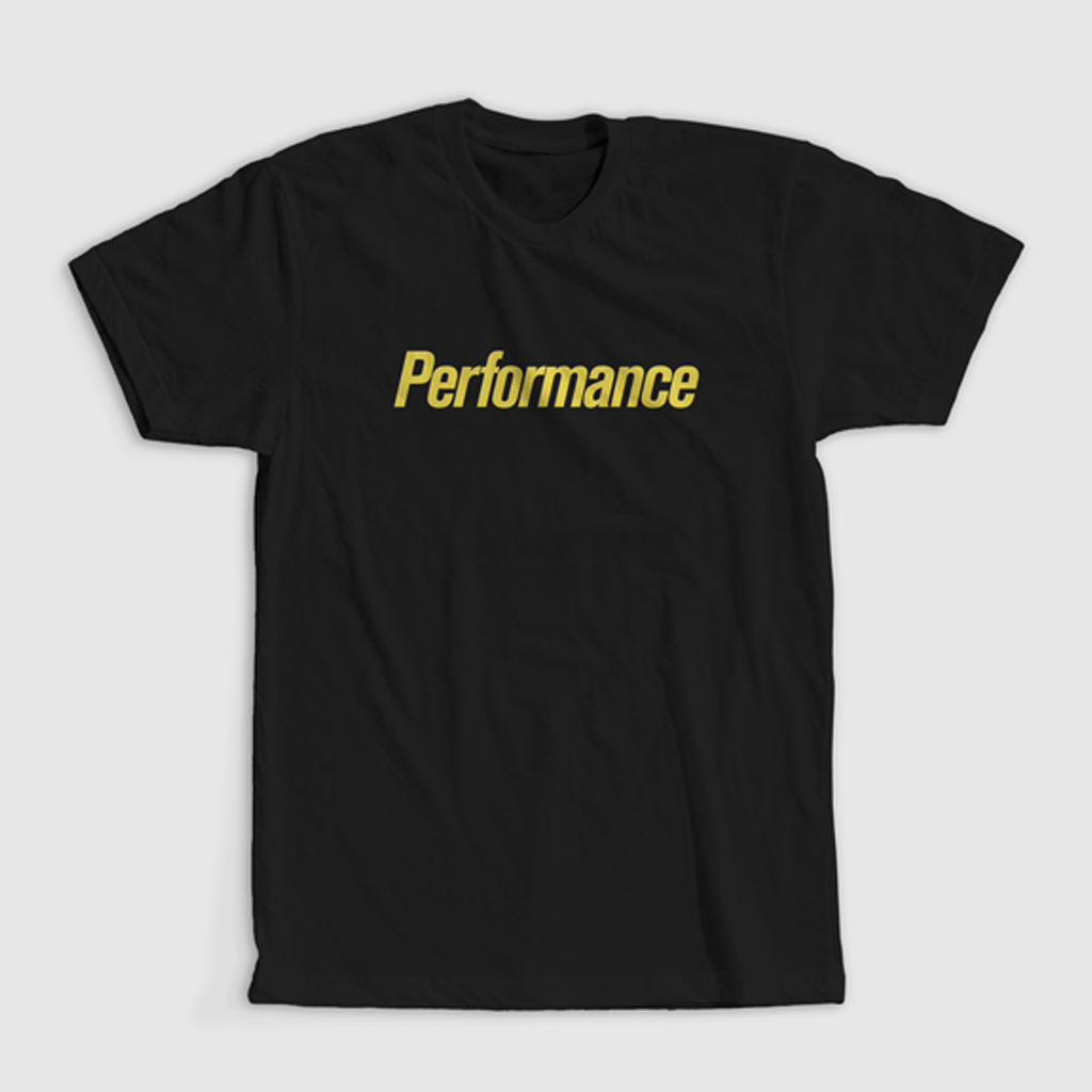 Performance Short Sleeve Black T-Shirt