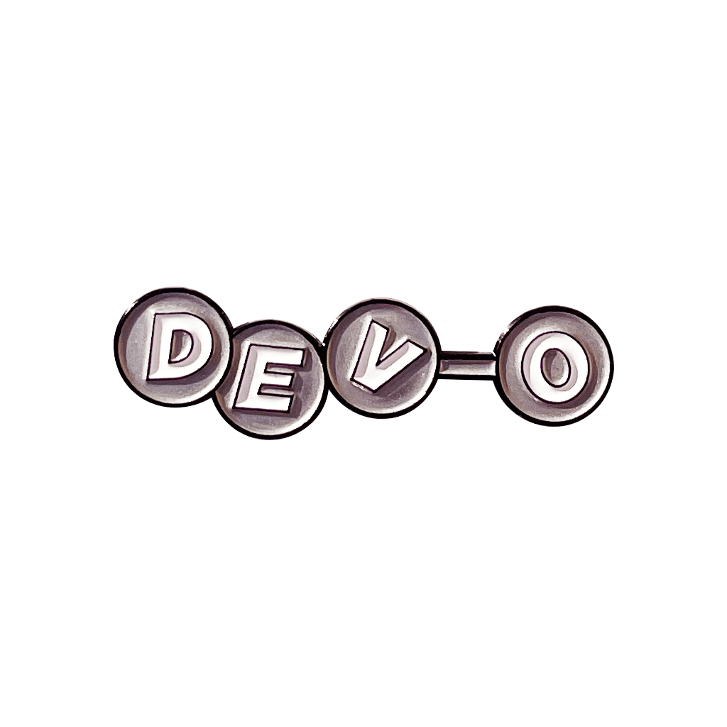 DEV-O Logo Silver Enamel Pin