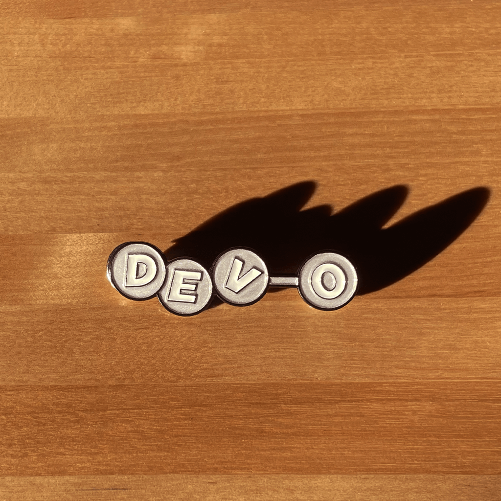 DEV-O Logo Silver Enamel Pin