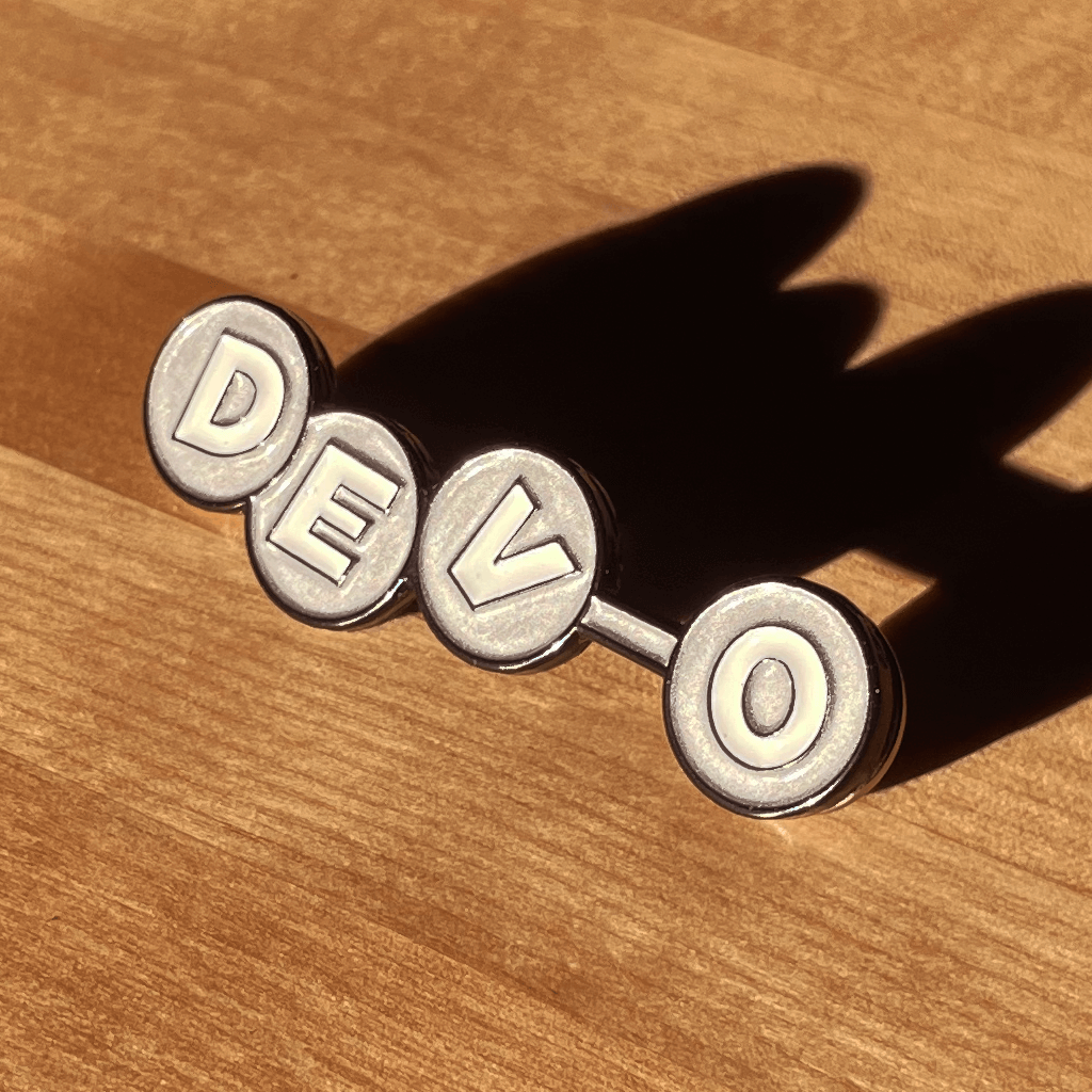 DEV-O Logo Silver Enamel Pin