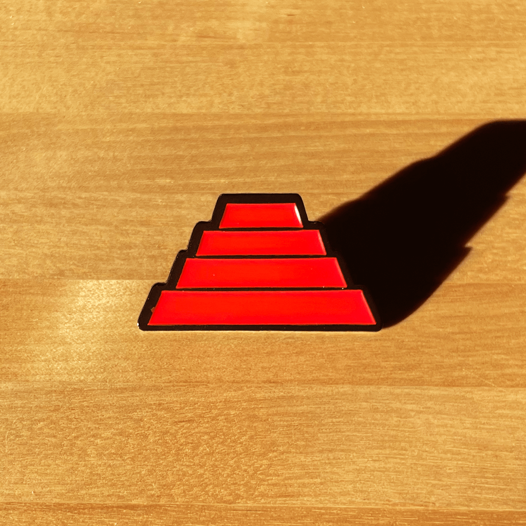 Red Energy Dome Enamel Pin