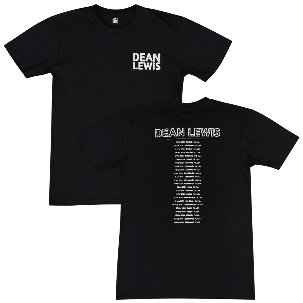 Dean Lewis 2024 Black T-Shirt