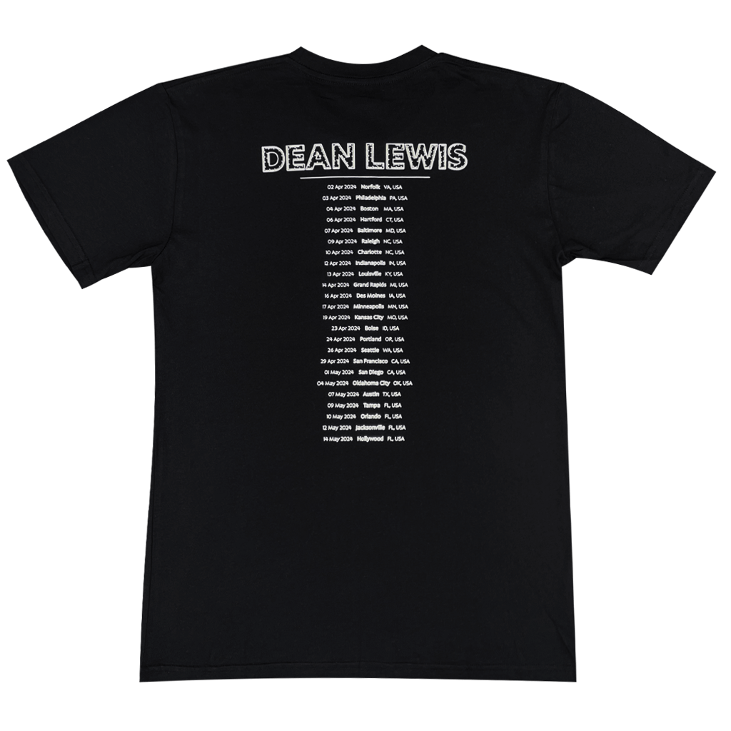 Dean Lewis 2024 Black T-Shirt