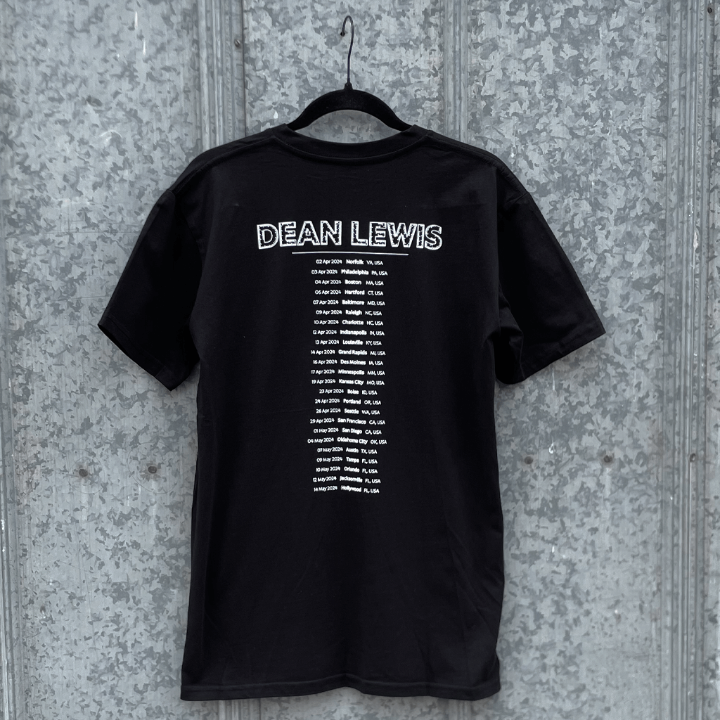 Dean Lewis 2024 Black T-Shirt