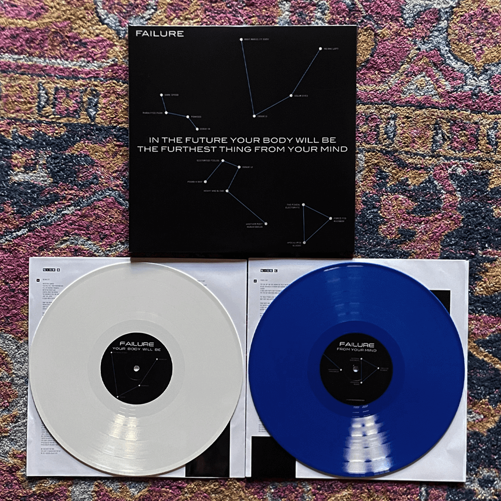 In the Future Your Body Will Be the Furthest Thing From Your Mind - 12" White and Blue Double Vinyl