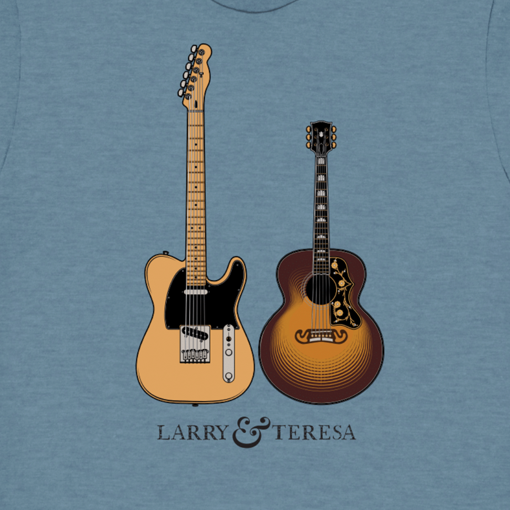 Guitar Blue T-Shirt