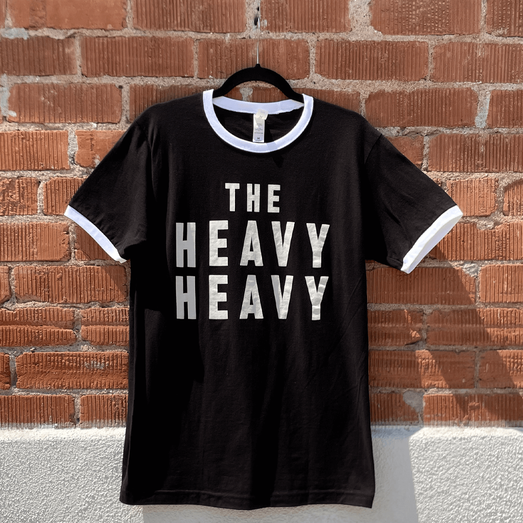 The Heavy Heavy Black Ringer T-Shirt