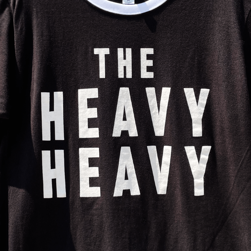 The Heavy Heavy Black Ringer T-Shirt