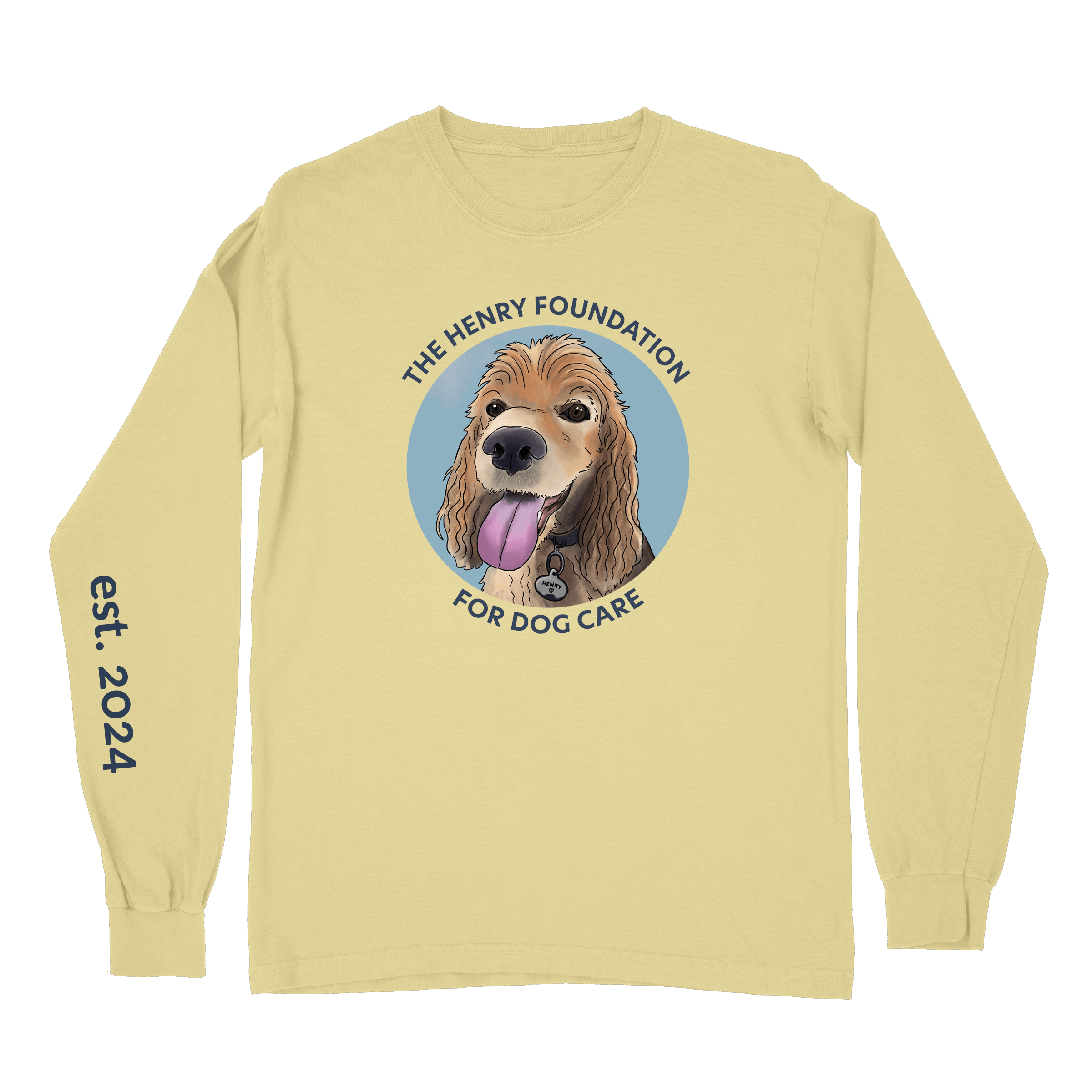 Henry Yellow Long Sleeve T-Shirt