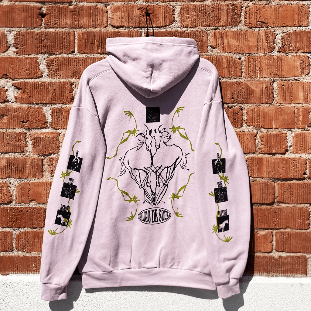 "Wholesome  Evil Fantasy" Blush Hoodie