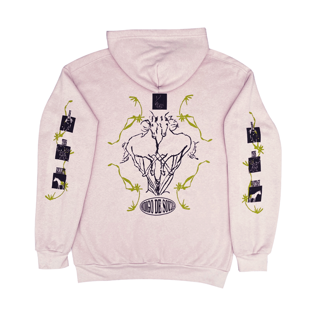 "Wholesome  Evil Fantasy" Blush Hoodie