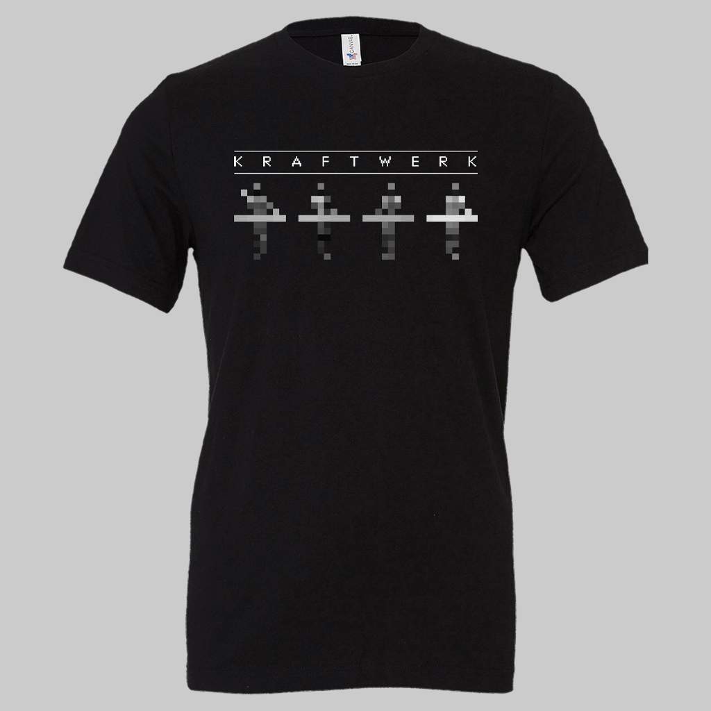 Pixel Man Black T-Shirt