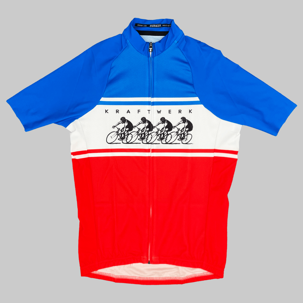 Icon Ride Gilet Jersey (Blue White & Red)