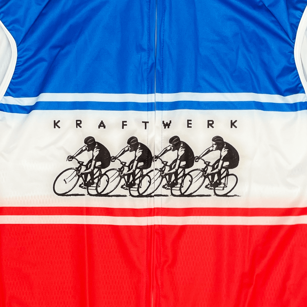 Mesh Body Windblock Jersey (Blue White & Red)