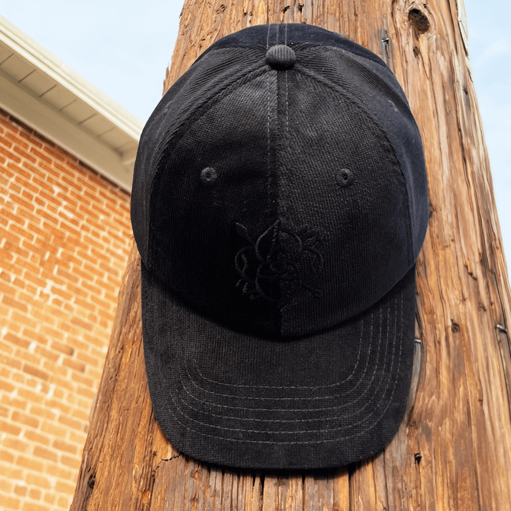 Logo Corduroy Black Hat