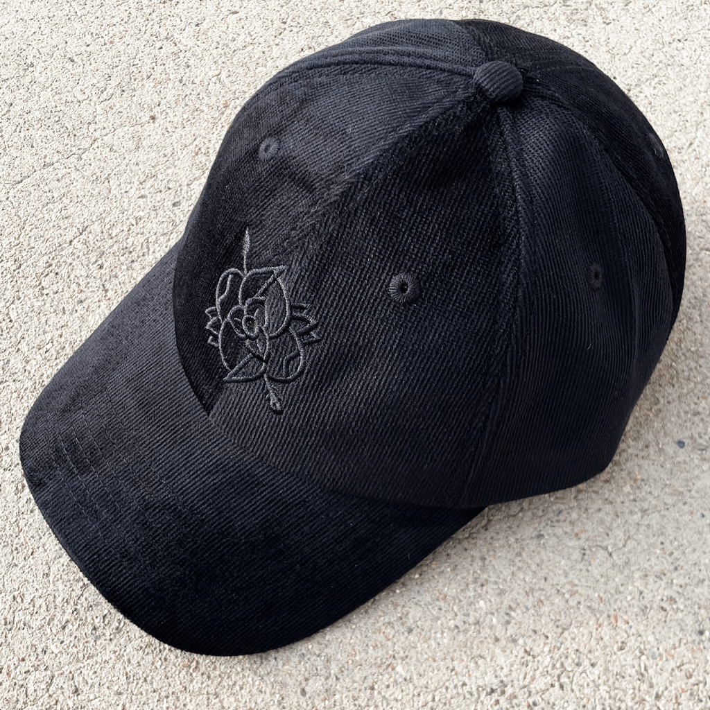 Logo Corduroy Black Hat