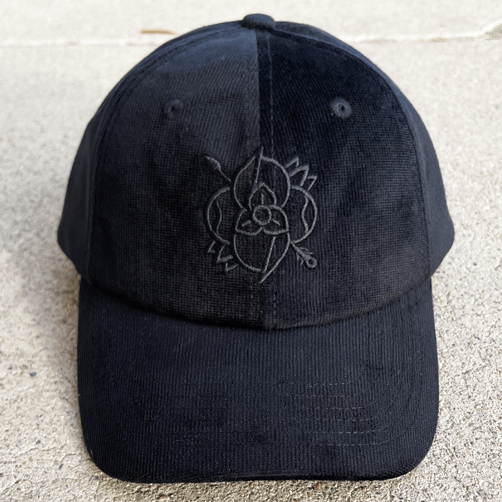 Logo Corduroy Black Hat