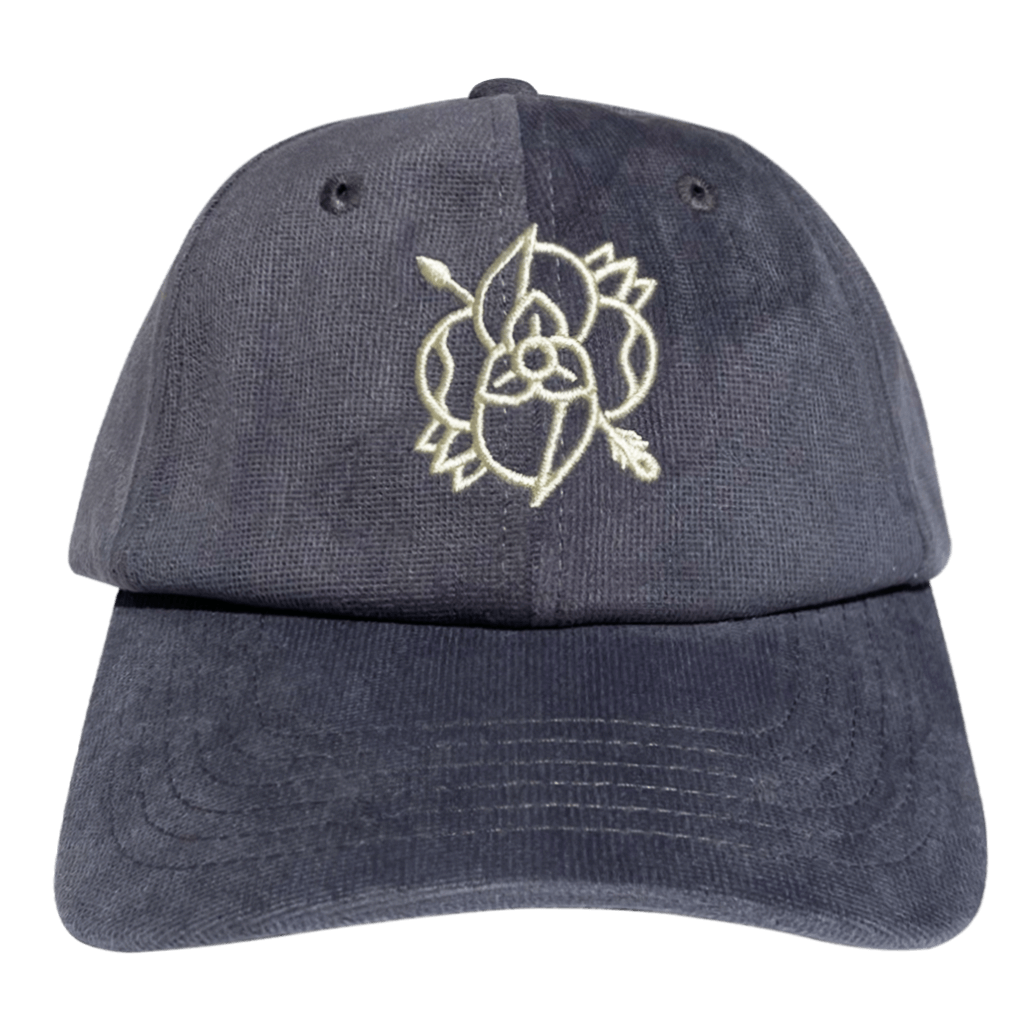 Logo Corduroy Blue Grey Hat