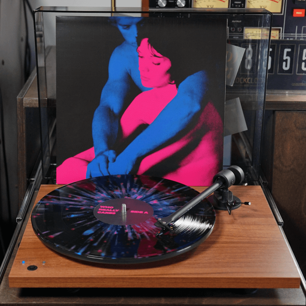 Who Really Cares 12" Blue & Pink Splatter Vinyl