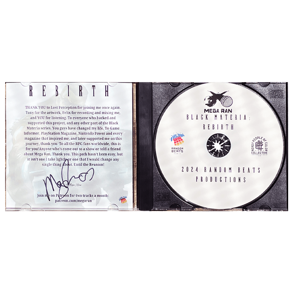 Signed Black Materia Rebirth CD