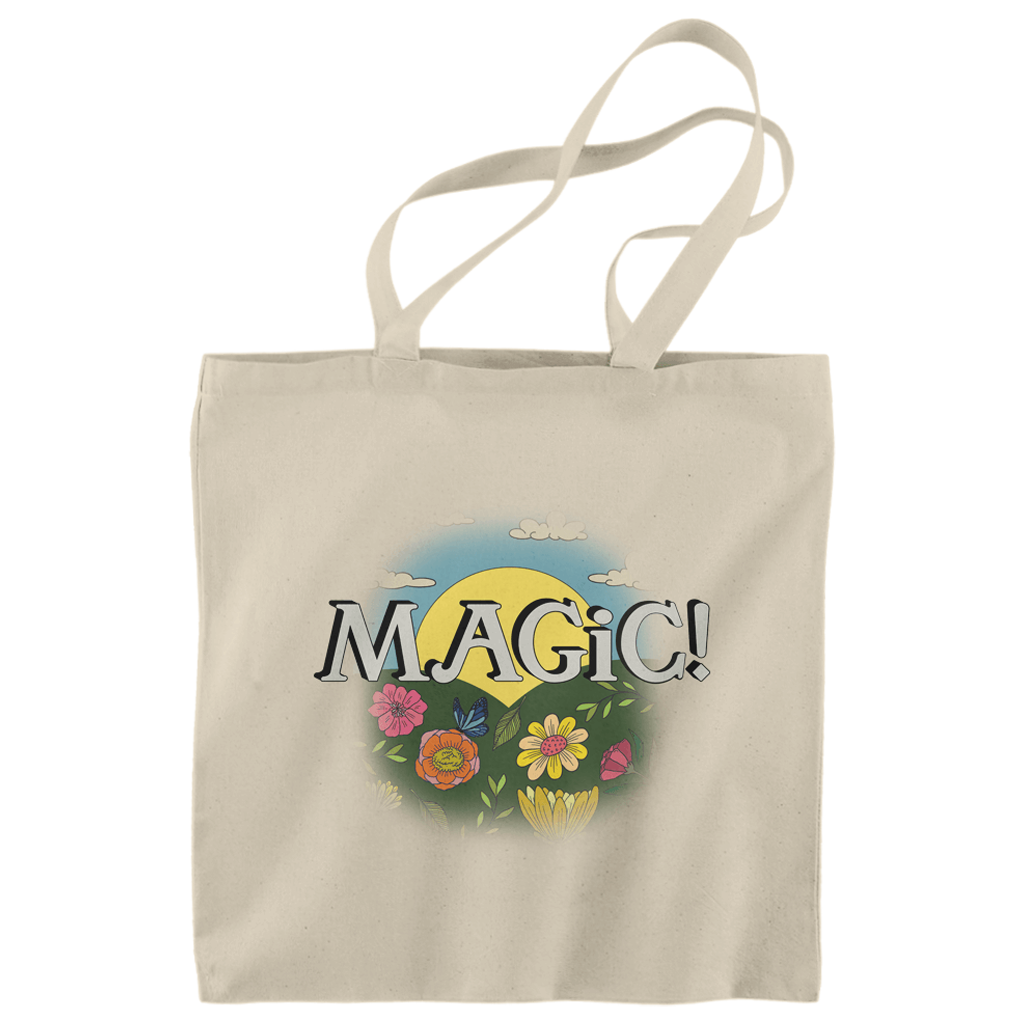 Flowers Natural Tote Bag