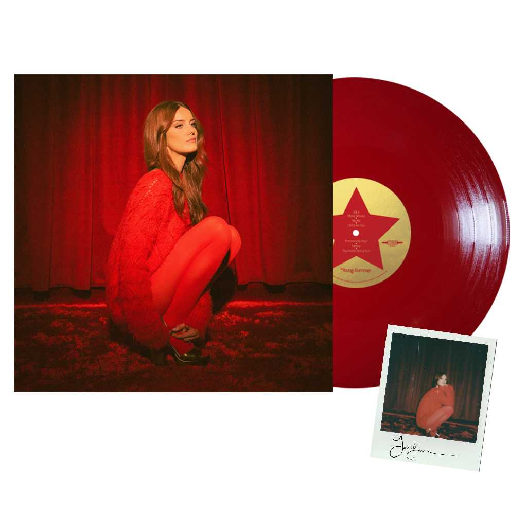 "Young Summer" Red Vinyl LP with Signed Polaroid Bundle