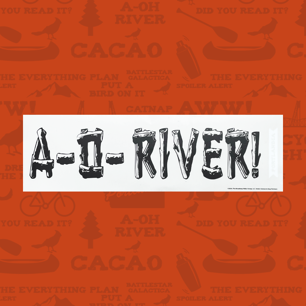 A-O River Bumper Sticker