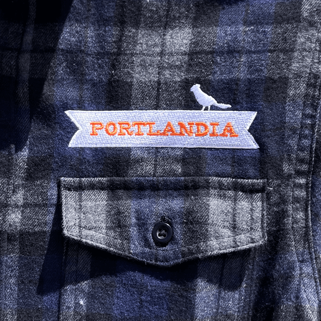 Embroidered Logo Navy/Grey Flannel