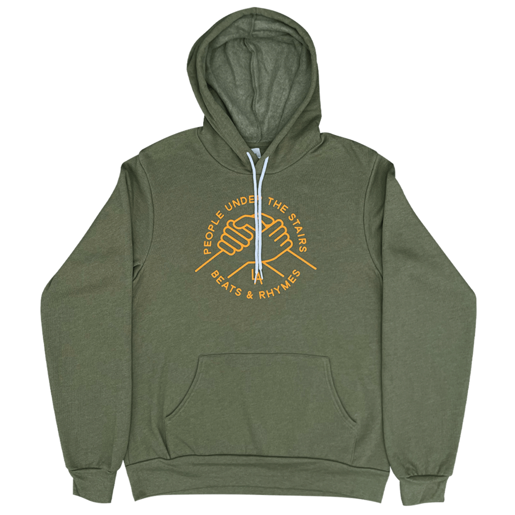 Handshake Heather Olive Hoodie