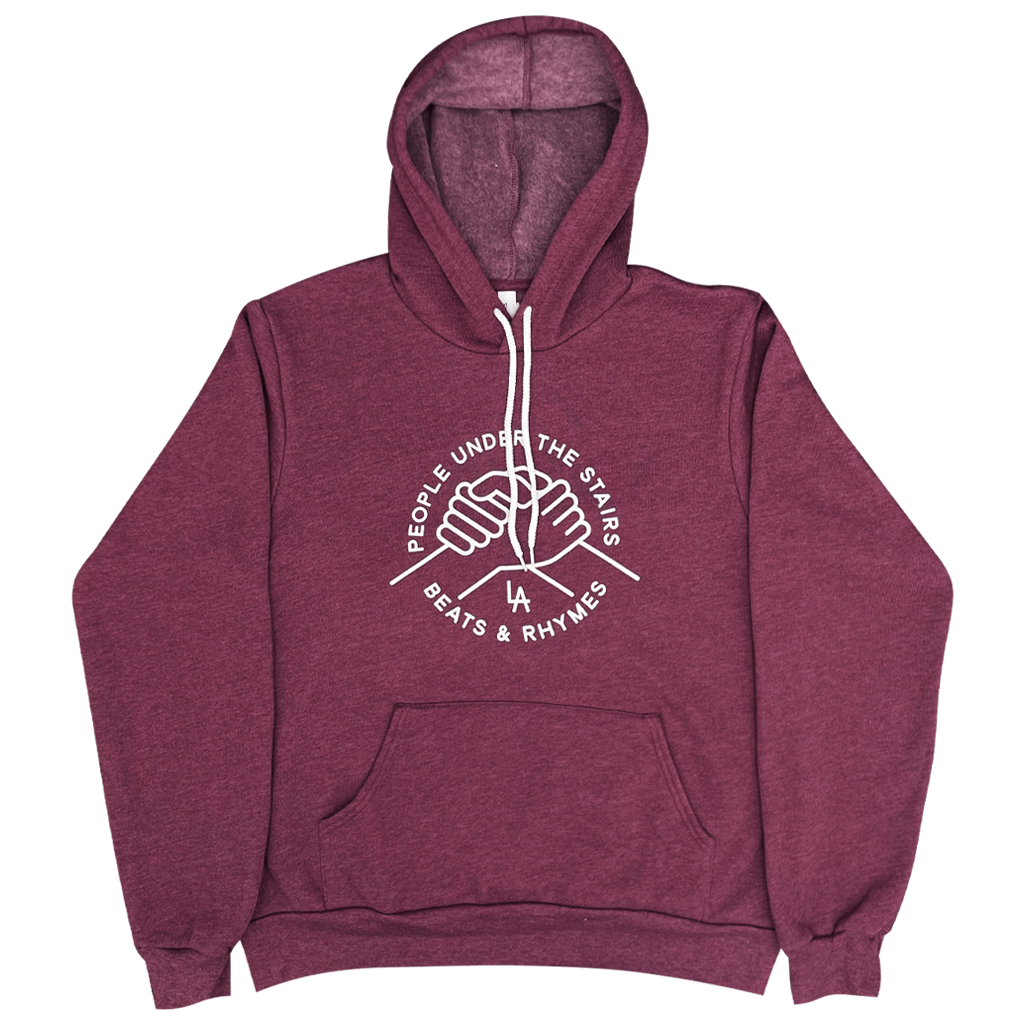 Handshake Heather Maroon Hoodie