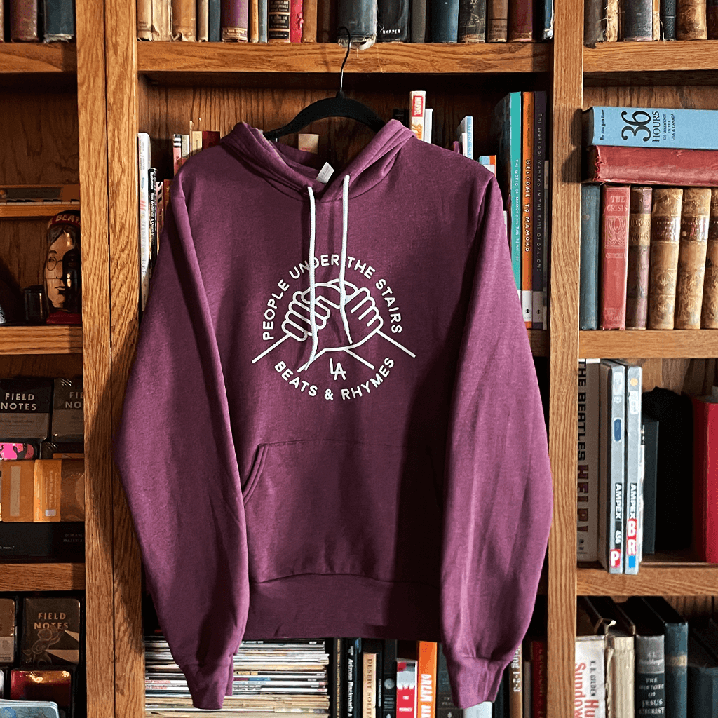 Handshake Heather Maroon Hoodie