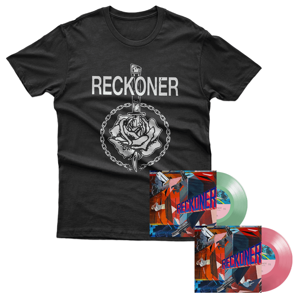 T-shirt + Coke Bottle Clear 7" + Trans. Magenta 7" Bundle