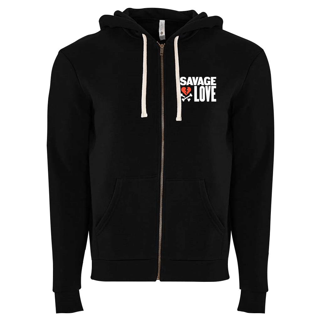 Savage Love Black Premium Zip Hoodie