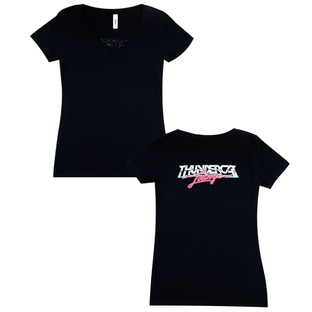 Thundercat Lounge X Chrome and Lightning Women's V-Neck T-Shirt