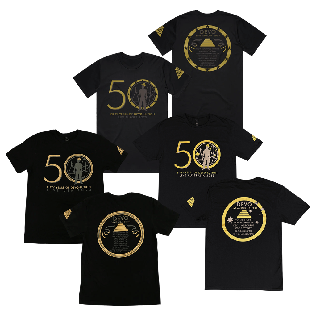 50 Years of Devo-Lution Live 2023 Tour Tee