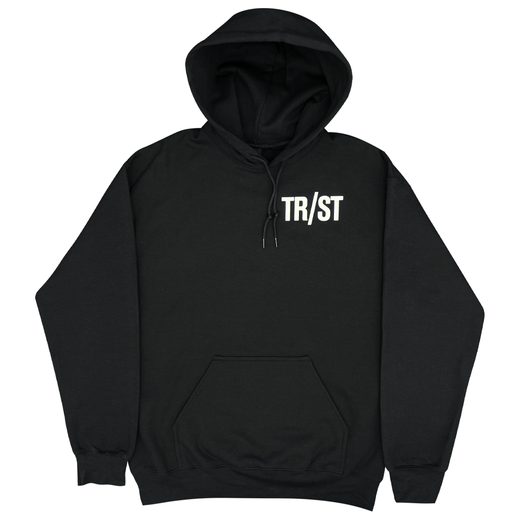 Logo Black Pullover Hooded Sweatshirt