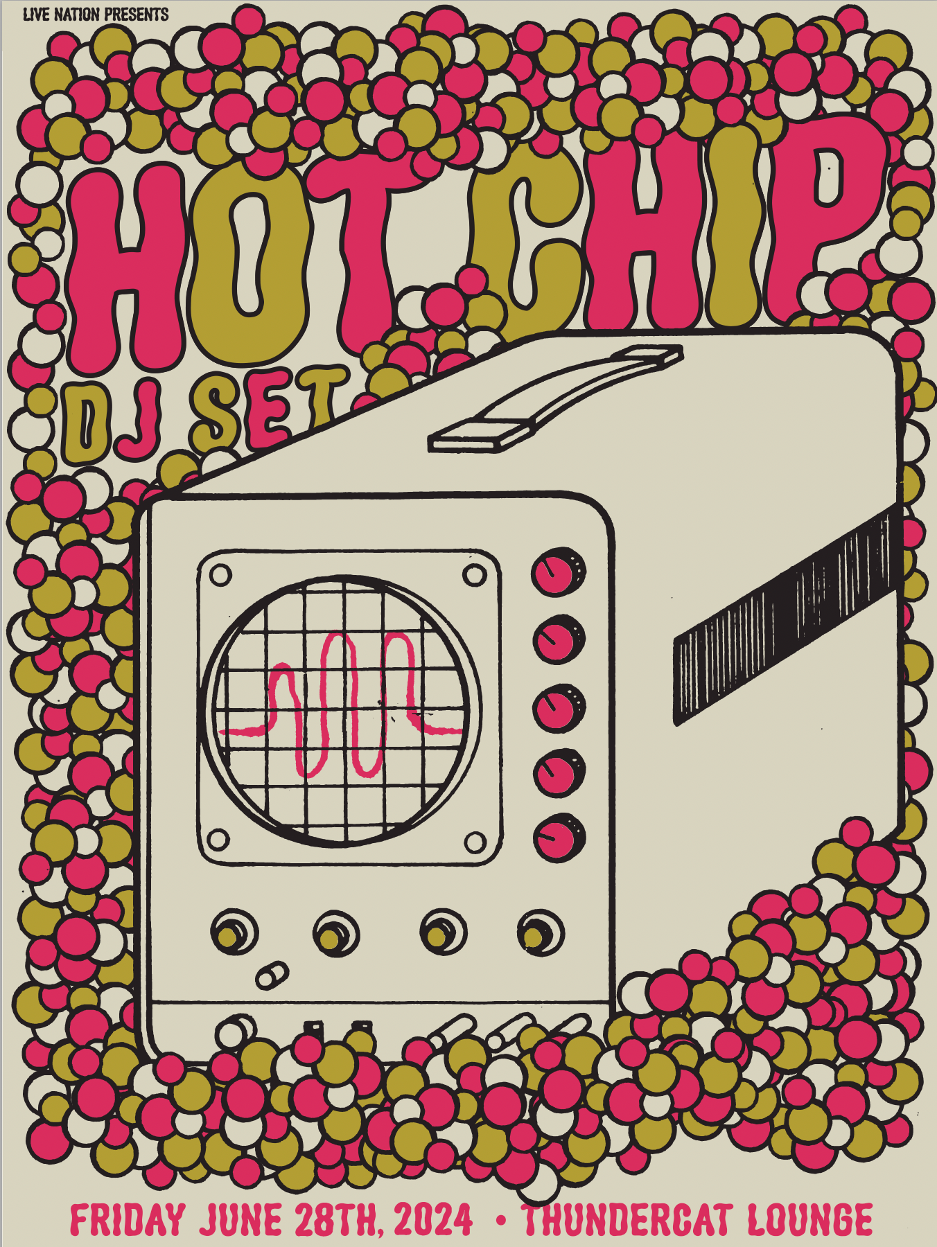 Hot Chip DJ Set Limited Edition Poster