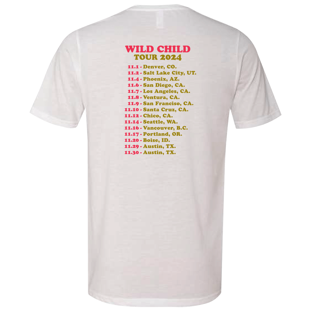 Bubble Script 2024 Tour White T-Shirt