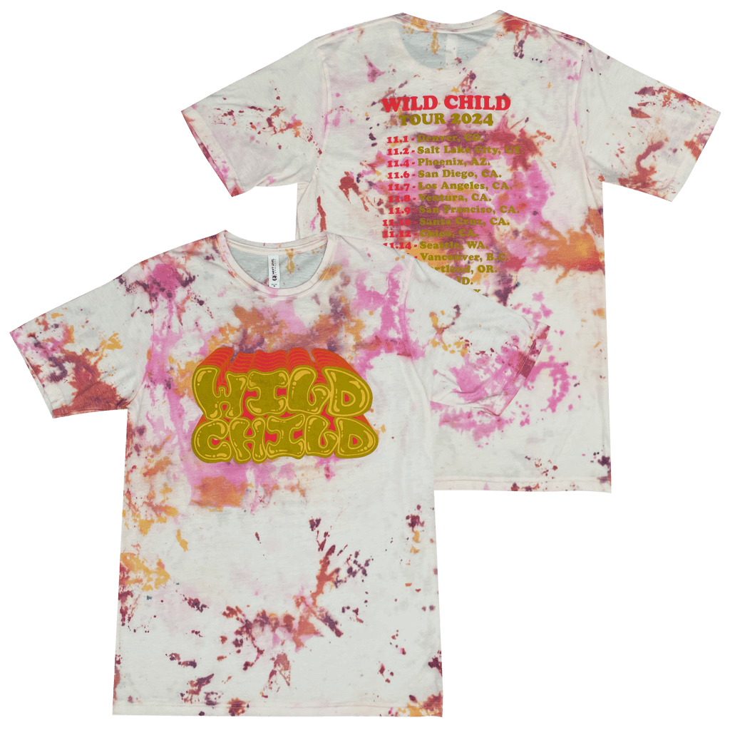 Bubble Script 2024 Tour Tie-Dye T-Shirt