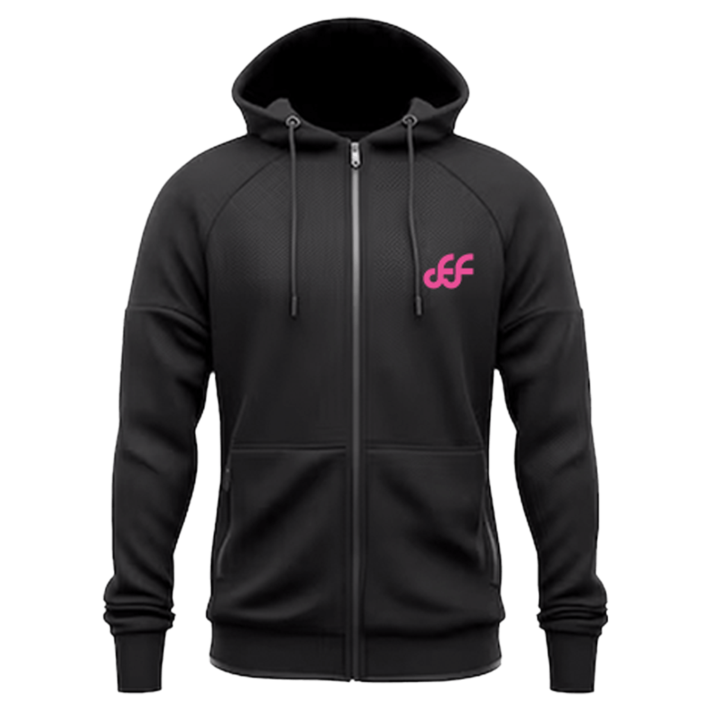 FiftyFifty Black Zip Hoodie