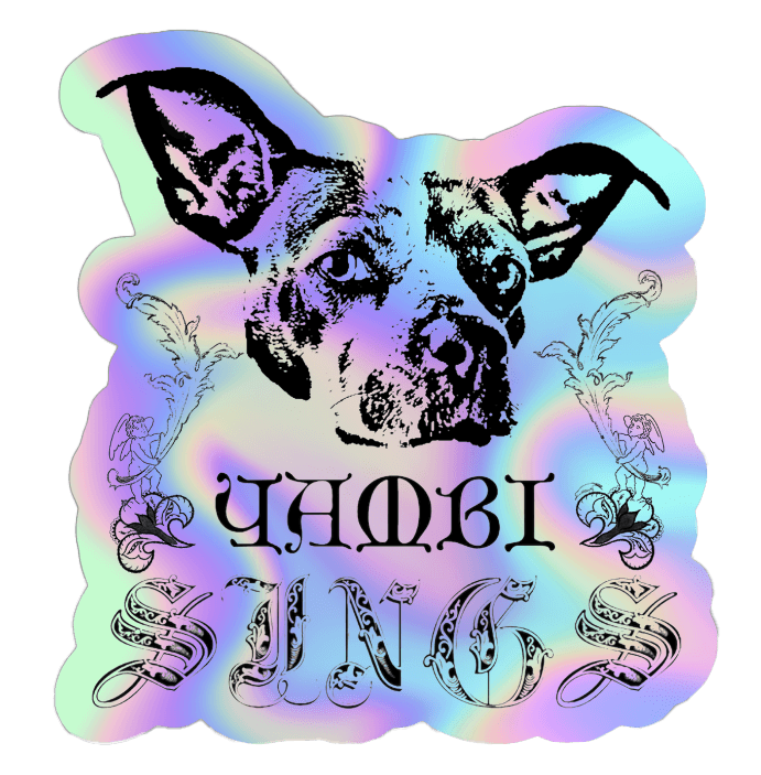 Yambi Sings Holographic Sticker