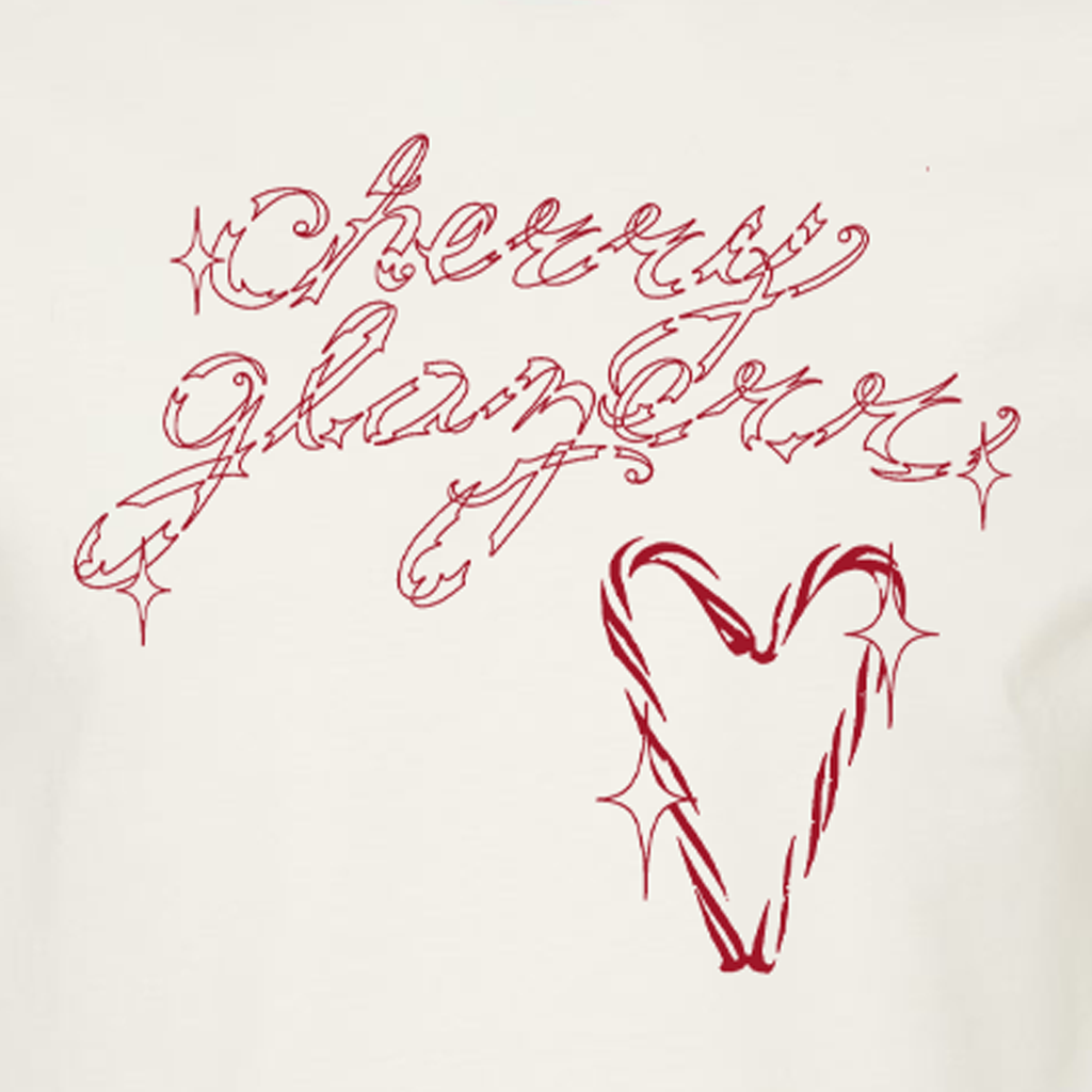 Candy Cane Heart Ringer T-Shirt