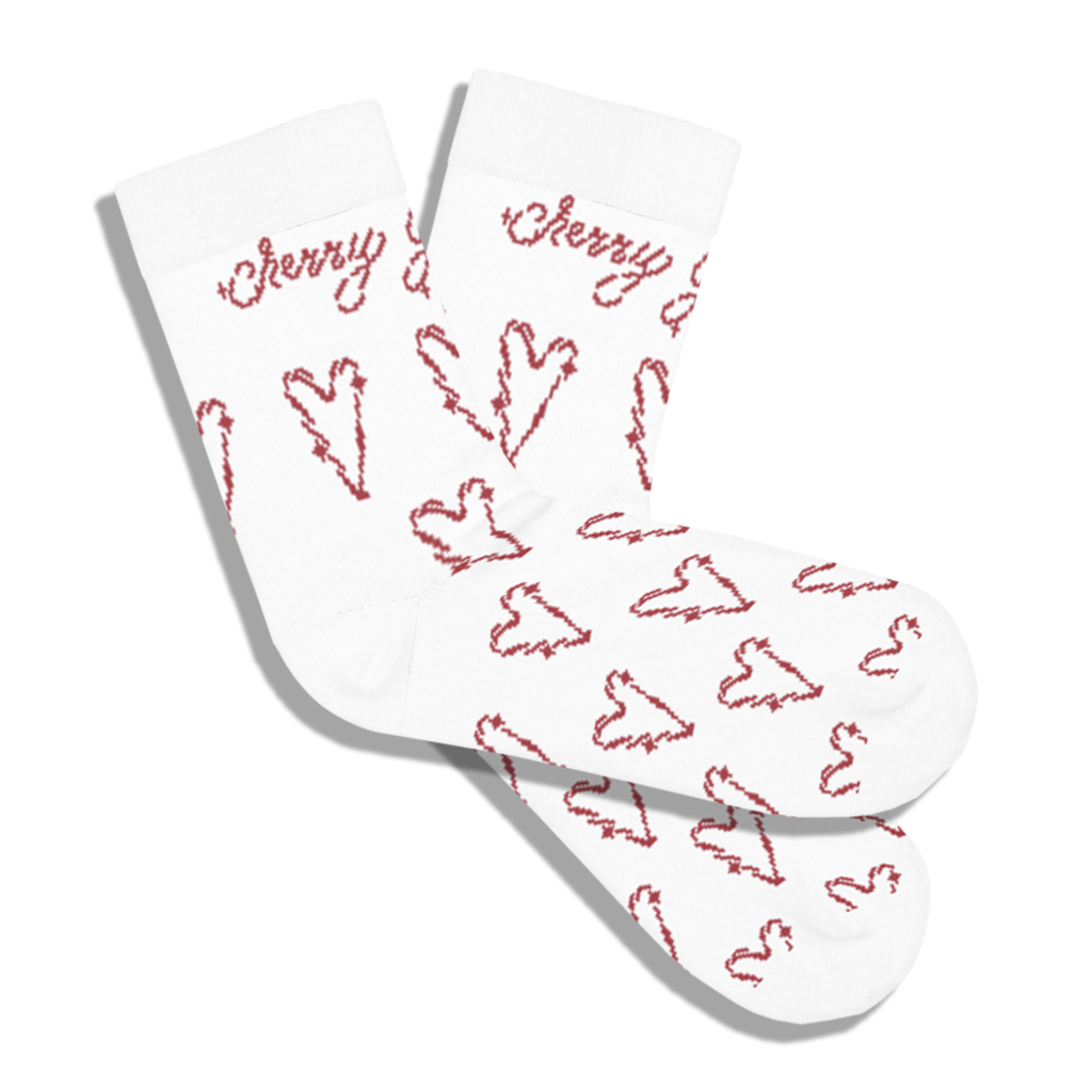 Candy Cane Heart Socks